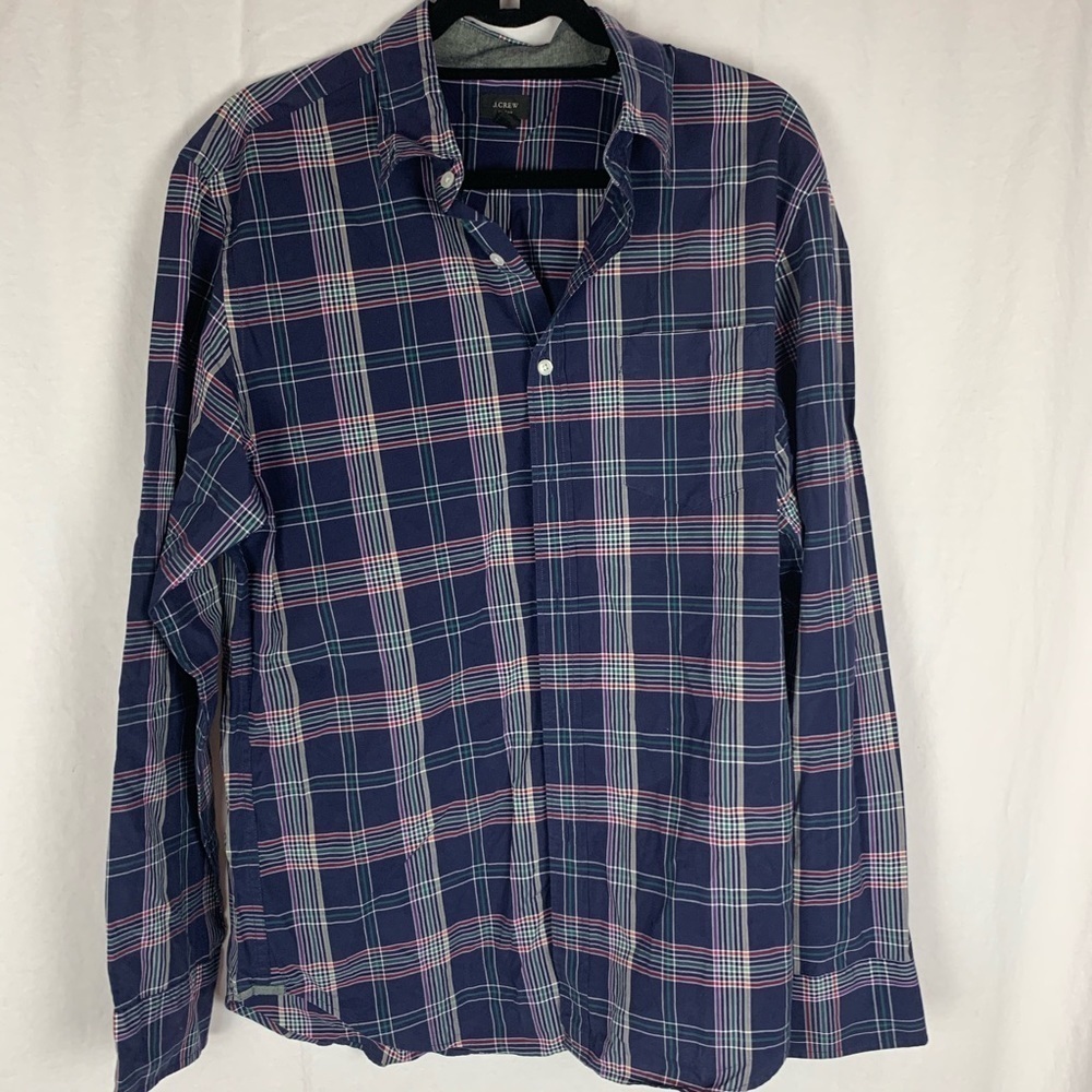 J crew men’s plaid shirt